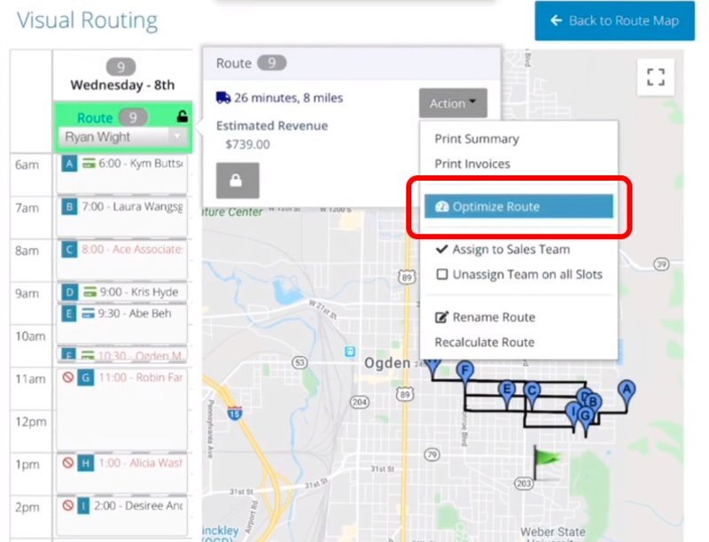 Pocomos optimize-route