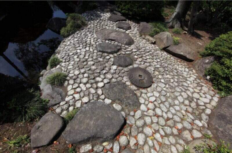 rocks in a garden