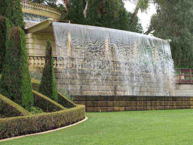 Waterfall in lawn