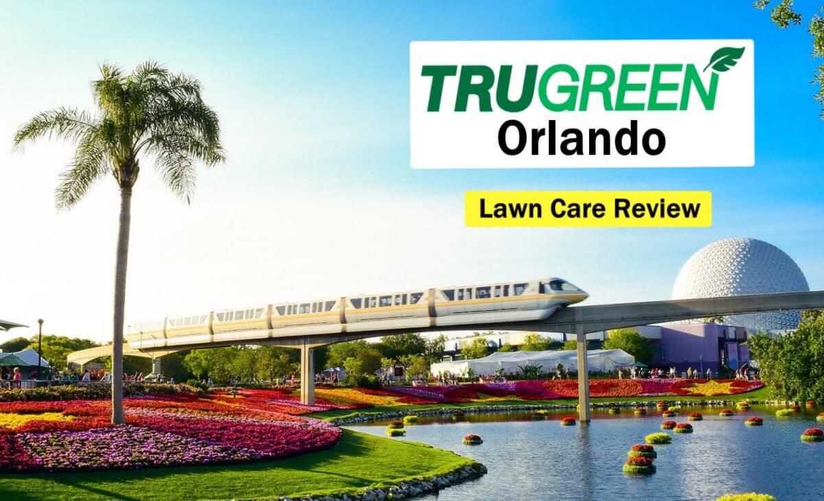 Text: Trugreen Orlando Lawn Care Review Image: Disney world, Orlando, FL