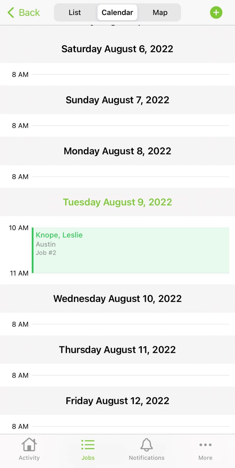 ServiceM8 mobile schedule calendar viewJPG