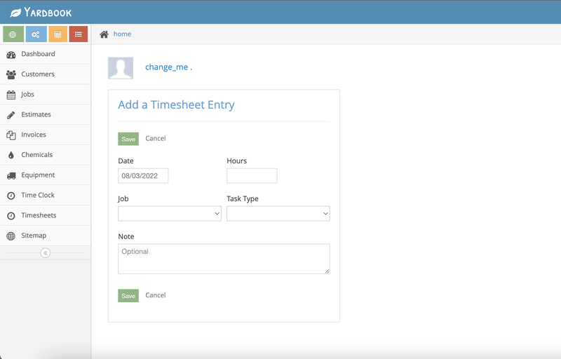 Timesheet Manual Entry