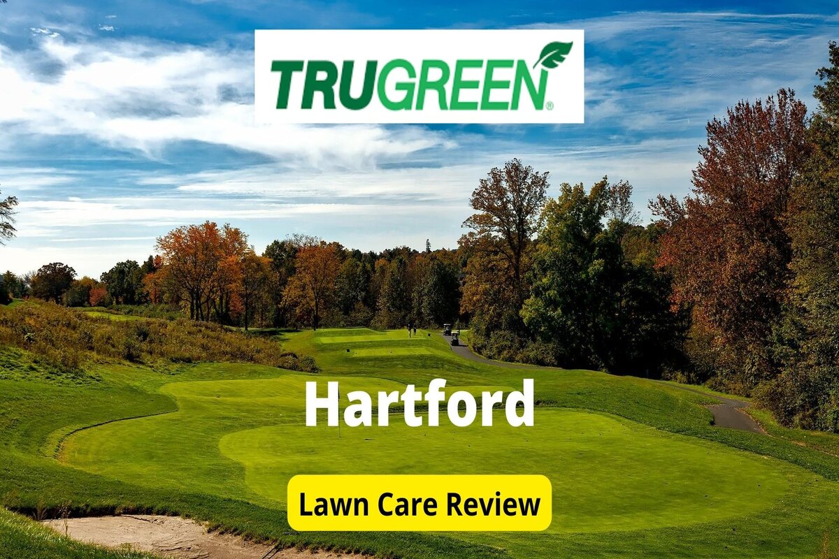 Text: Trugreen in Hartford review | Background Image: Golf course