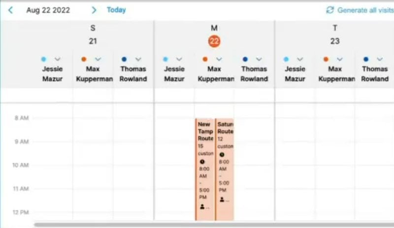 Plannit color-coded calendar