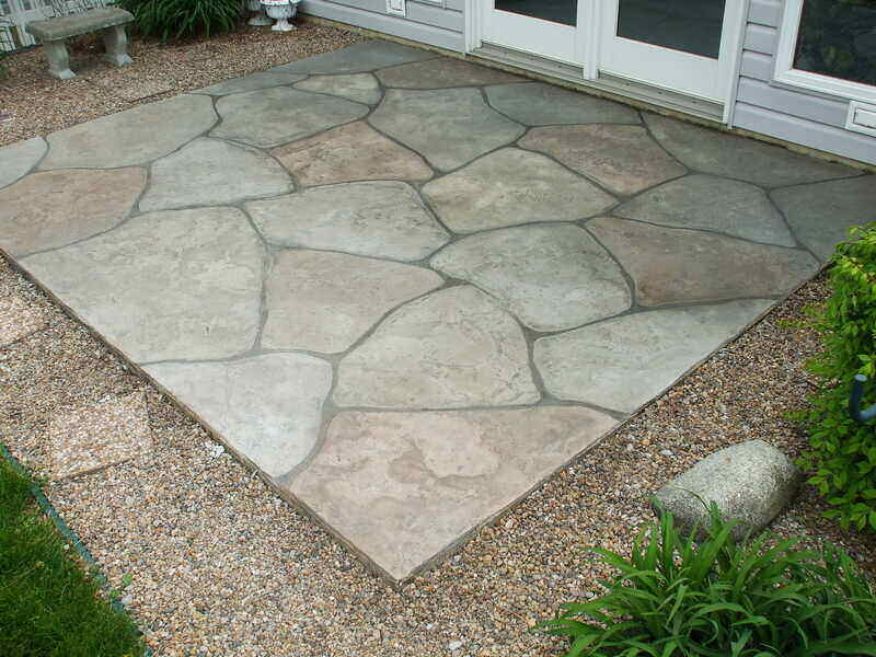Flagstone patio rock