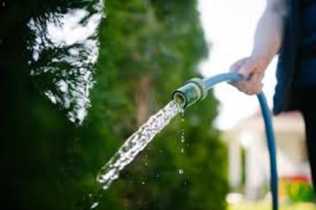 Spot watering grass