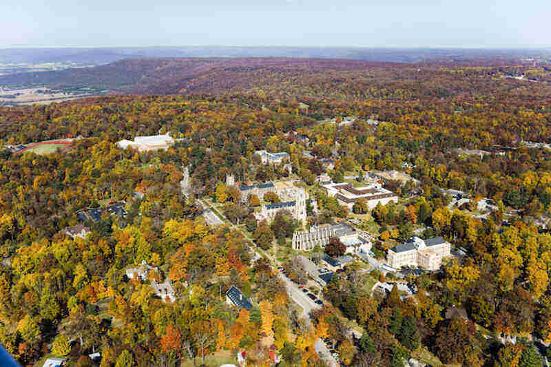 Which university has the largest campus size?