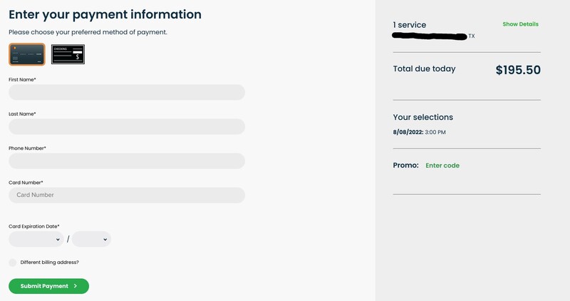 terminix payment information