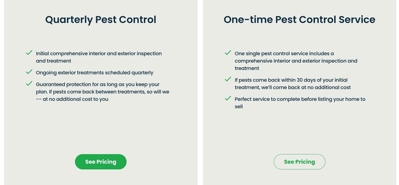 terminix pest control pricing view