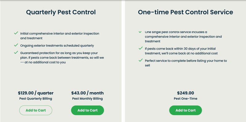 terminix pest control pricing