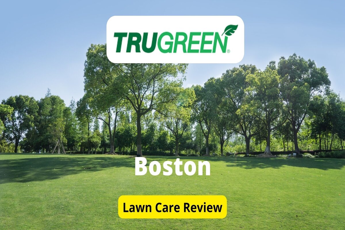 Text: Trugreen in Boston | Background Image: Green Open Lawn