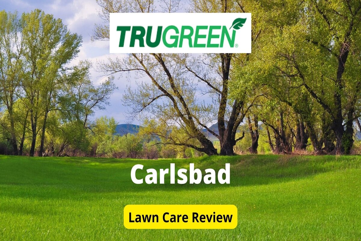 Text: trugreen in carlsbad | Background Image: Grass Green Field