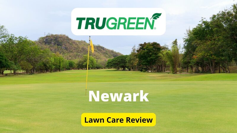 Text: Trugreen in Newwark | Background Image: Golf Course Ball Pot Point