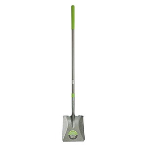 AMES 25337100 Tempered Steel Square Point Shovel with Fiberglass Handle, 61-Inch