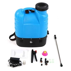 Aramox Battery Powered Backpack Sprayer, 16L/ 4.2 Gallon Electric Backpack Sprayer High Pressure Sprayer Agricultural Gardening Tool with Double Nozzles for Agriculture Gardening Planting, 110V US Plug