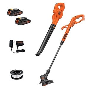 BLACK+DECKER 20V MAX* String Trimmer / Edger and Sweeper Combo Kit, 10-Inch (LCC222)