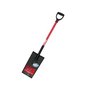 Bully Tools 82500 12-Gauge Edging and Planting Spade with Fiberglass D-Grip Handle