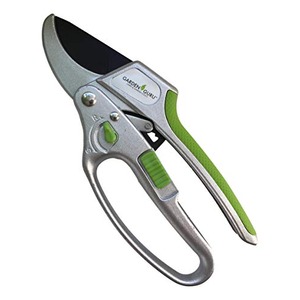 Garden Guru Ratchet Hand Pruning Shears - 2 in 1 Professional Garden Clippers with Ergonomic Grip