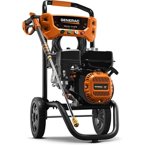 Generac Gas Pressure Washer 3100 PSI 2.5 GPM Lithium-Ion Electric Start with PowerDial Spray Gun