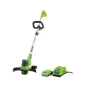 Greenworks 24V 12-Inch String Trimmer / Edger, 2Ah Battery and Charger Included 21342