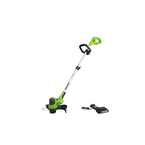 Greenworks 24V 12 inch String Trimmer, 2Ah USB Battery and Charger Included ST24B215