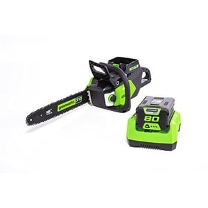 Greenworks Pro 80V 16-Inch Brushless Cordless Chainsaw, 2.0Ah Battery and Charger Included CS80L211