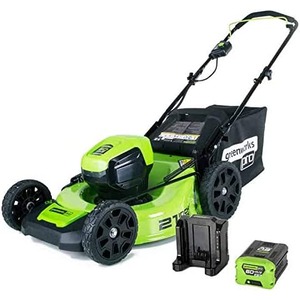Greenworks Pro 60-Volt Brushless Lithium Ion Self-propelled 21-in Cordless Electric Lawn Mower
