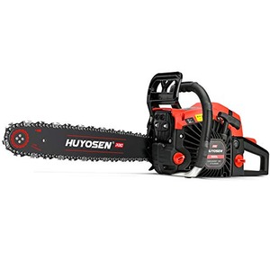 HUYOSEN 58cc Gas Chainsaws 2-cycle Gas Powered Chainsaw, 20-Inch Chainsaw, Cordless Handheld Gasoline Power Chain Saws for Cutting Trees, Wood, Garden and Farm(5820L)