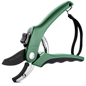 Mockins Professional Heavy Duty Garden Anvil Pruning Shears, Tree Trimmers Secateurs, Hand Pruner, Stainless Steel Blades