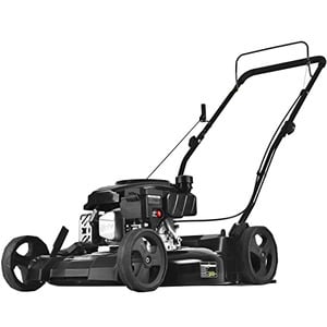 Black+decker 21-Inch 3-in-1 GAS Powered Push Lawn Mower with 140cc OHV Engine Black and Orange