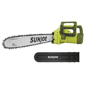 Sun Joe SWJ701E 8-inch 14.0 Amp Electric Chain Saw with Kickback Safety Brake, Green