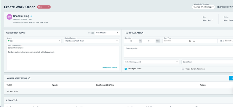 ReachOut Suite Work Order Fields