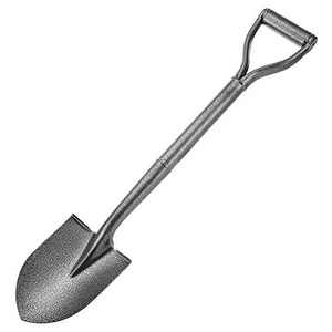 D Handle Shovels for Digging Spade Shovel for Gardening Mini Garden Spade Shovel with Short Handle All Metal Shovel Round Point Spade Shovels 29.6inch Steel Spade Shovel with Short Handle