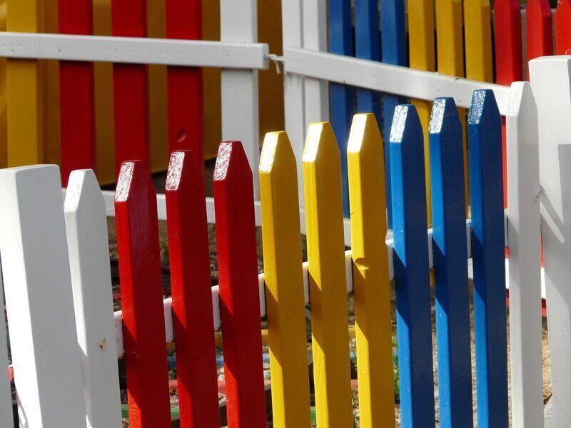 Wood fence