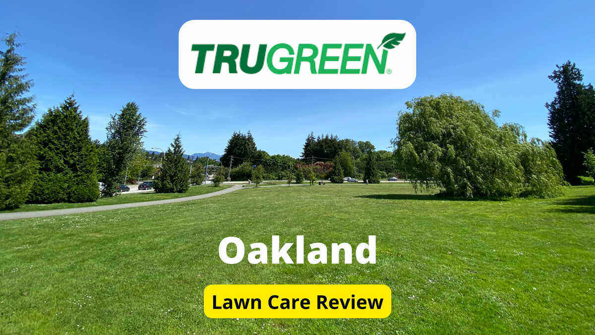 Text: Trugreen in Oakland | Background Image: Green Lawn