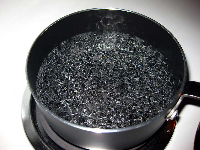 Boiling water