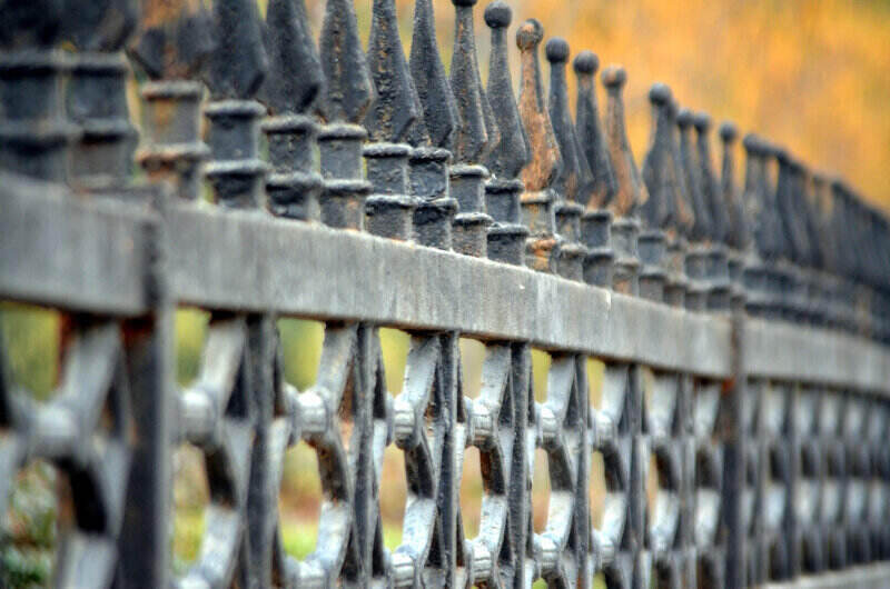 Ball Top Iron Fence