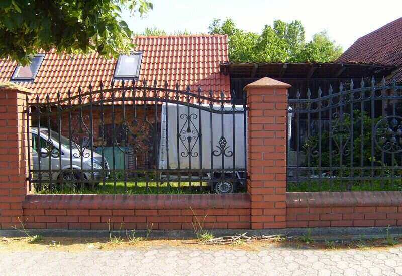Closed Iron Fence