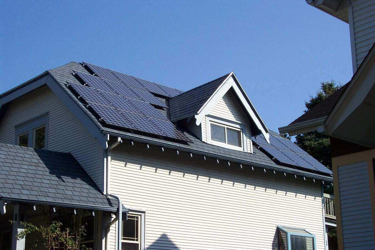 Solar Panels in the roof top