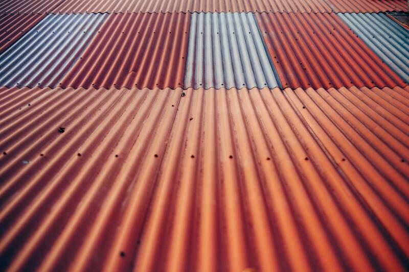 red metal roof