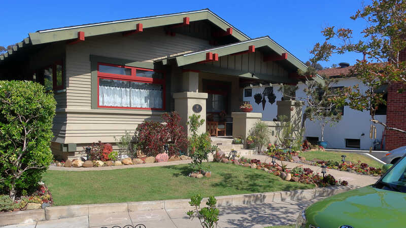 xeriscaped front yard