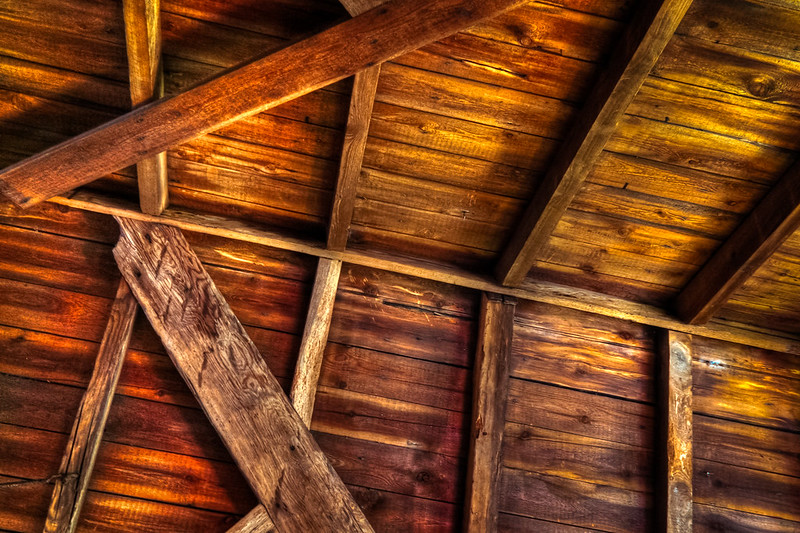 A beautiful wooden roof