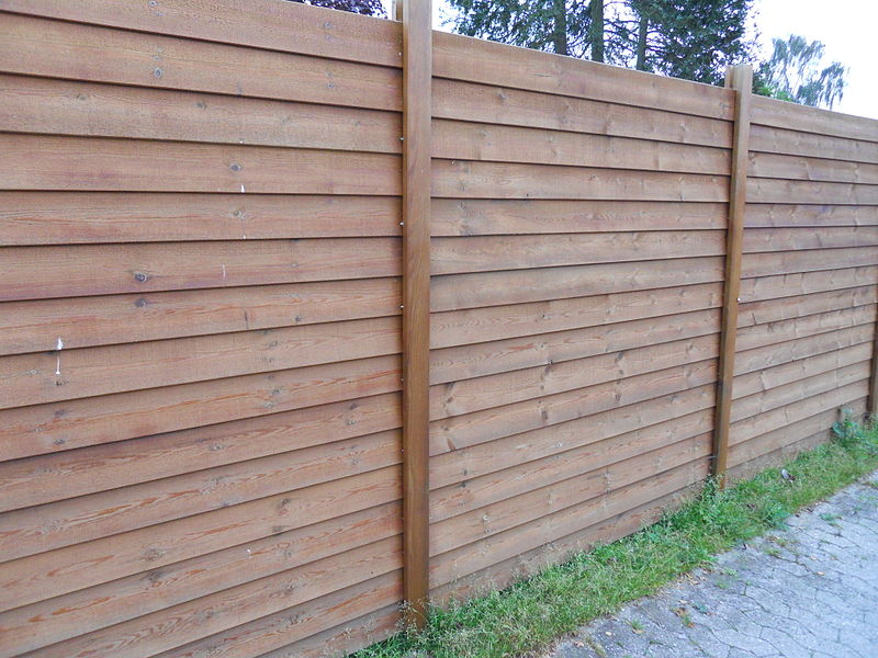 A beautiful horizontal fence