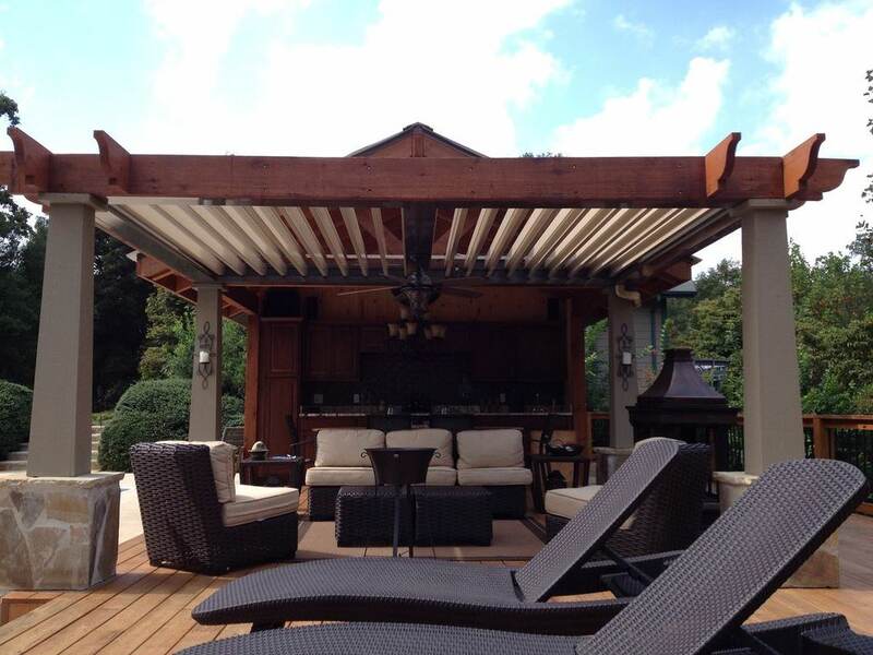 louvered pergola