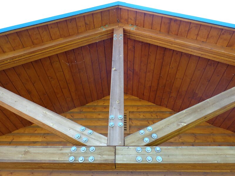 A beautiful wooden roof