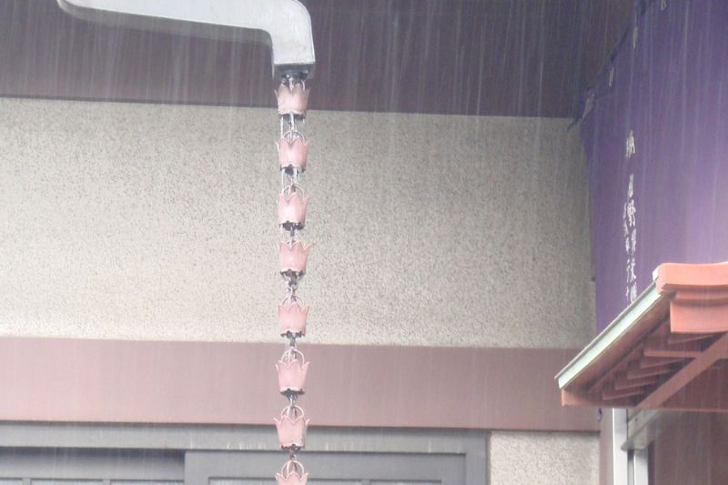 Rain Chain from Gutter