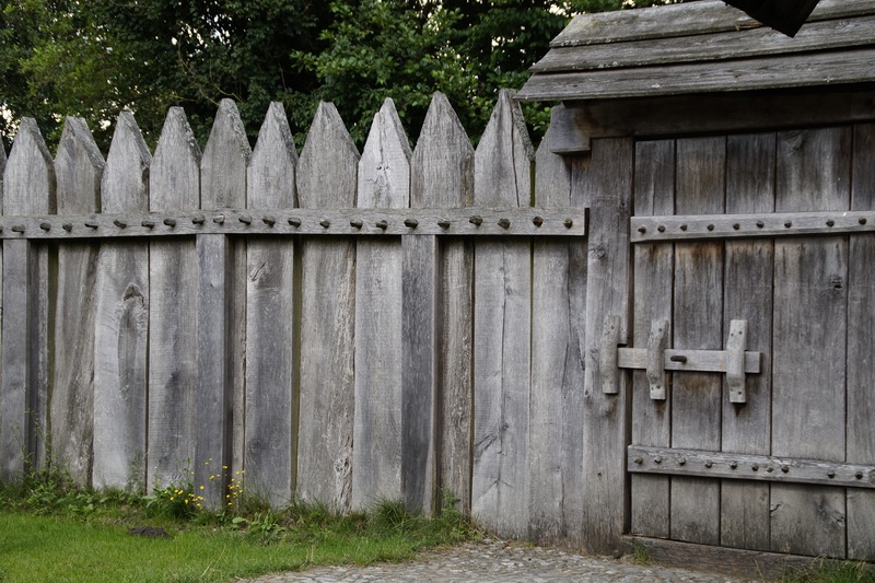 A beautiful stockade fence