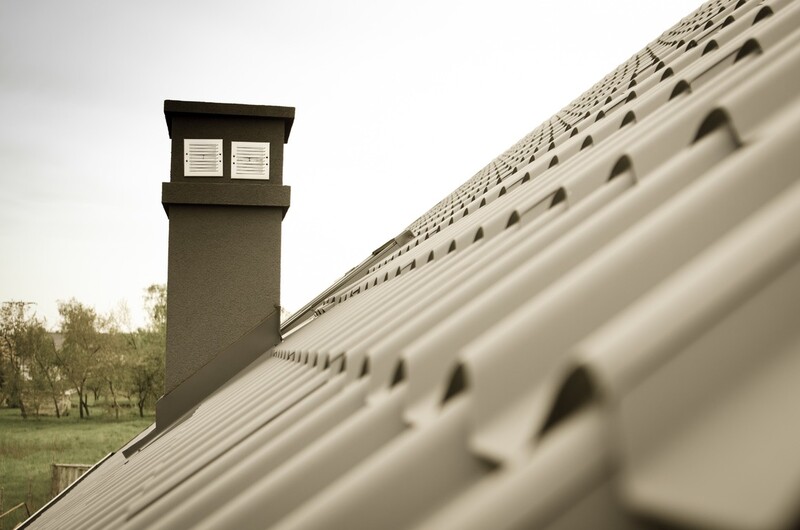 chimney on roof