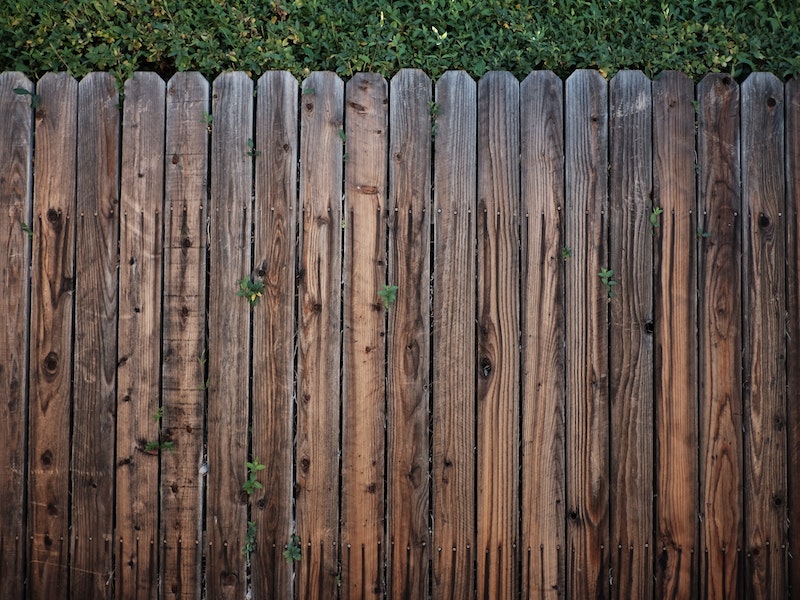 A beautiful wooden fence