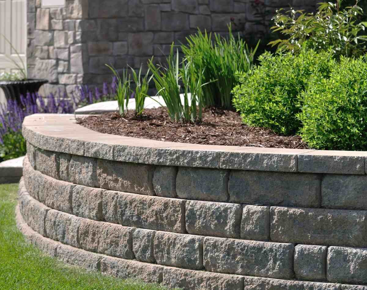 A beautiful retaining wall